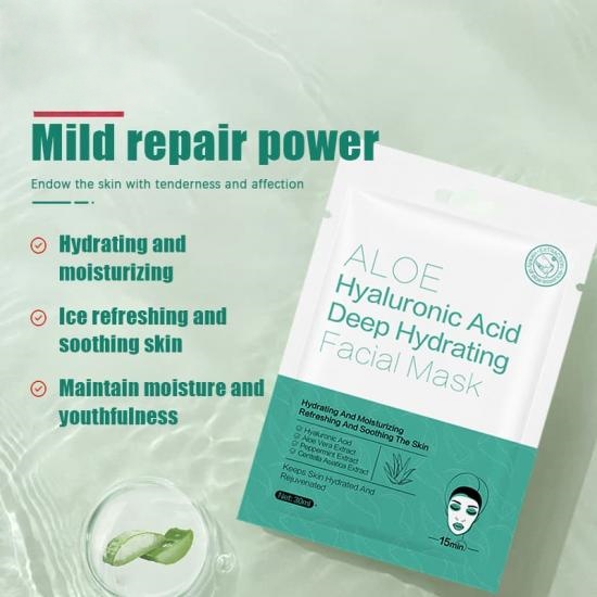 5c5ea567c8d480e5031d501a46bc68b0_medium Aloe Hyaluronic Acid  Hydrating Facial Mask - Image 2